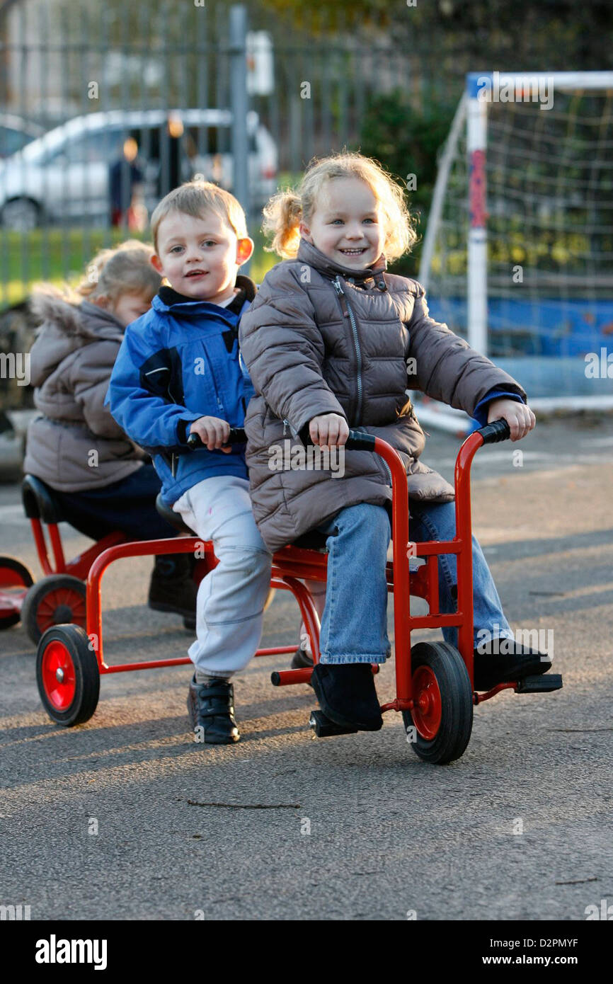 Children On Tricycles High Resolution Stock Photography and Images Alamy