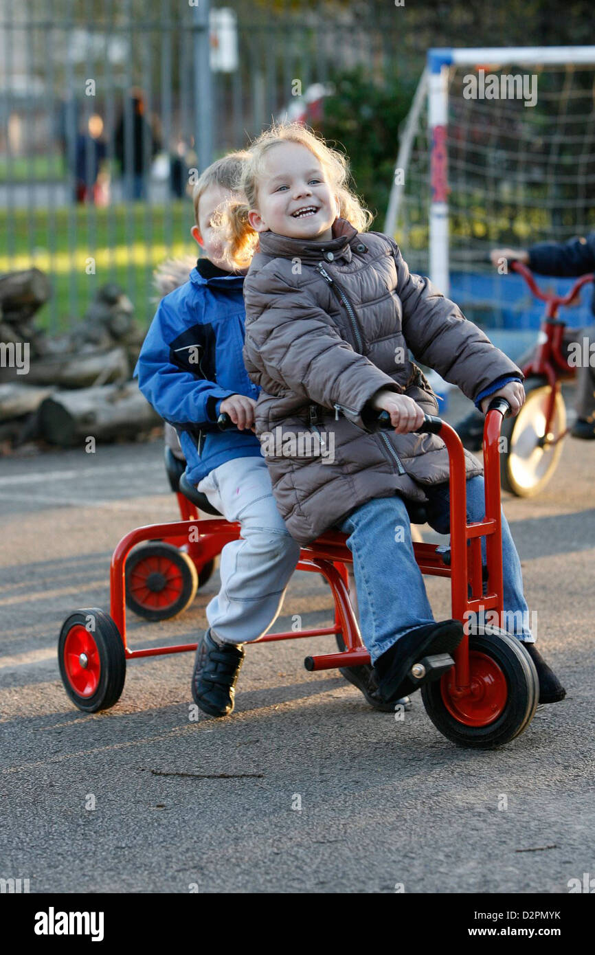 Children On Tricycles High Resolution Stock Photography and Images Alamy