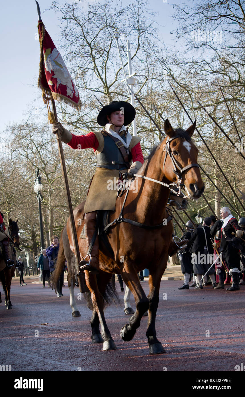 English Civil War Society Parade London UK Stock Photo