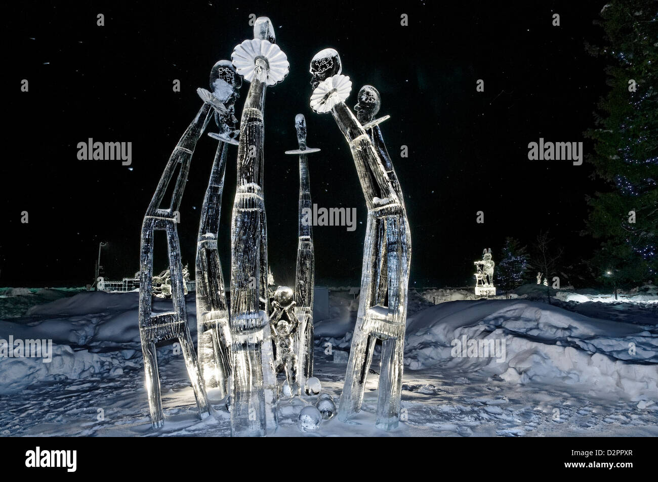 Ice Magic Festival, Lake Louise, Banff National Park, Alberta, Canada