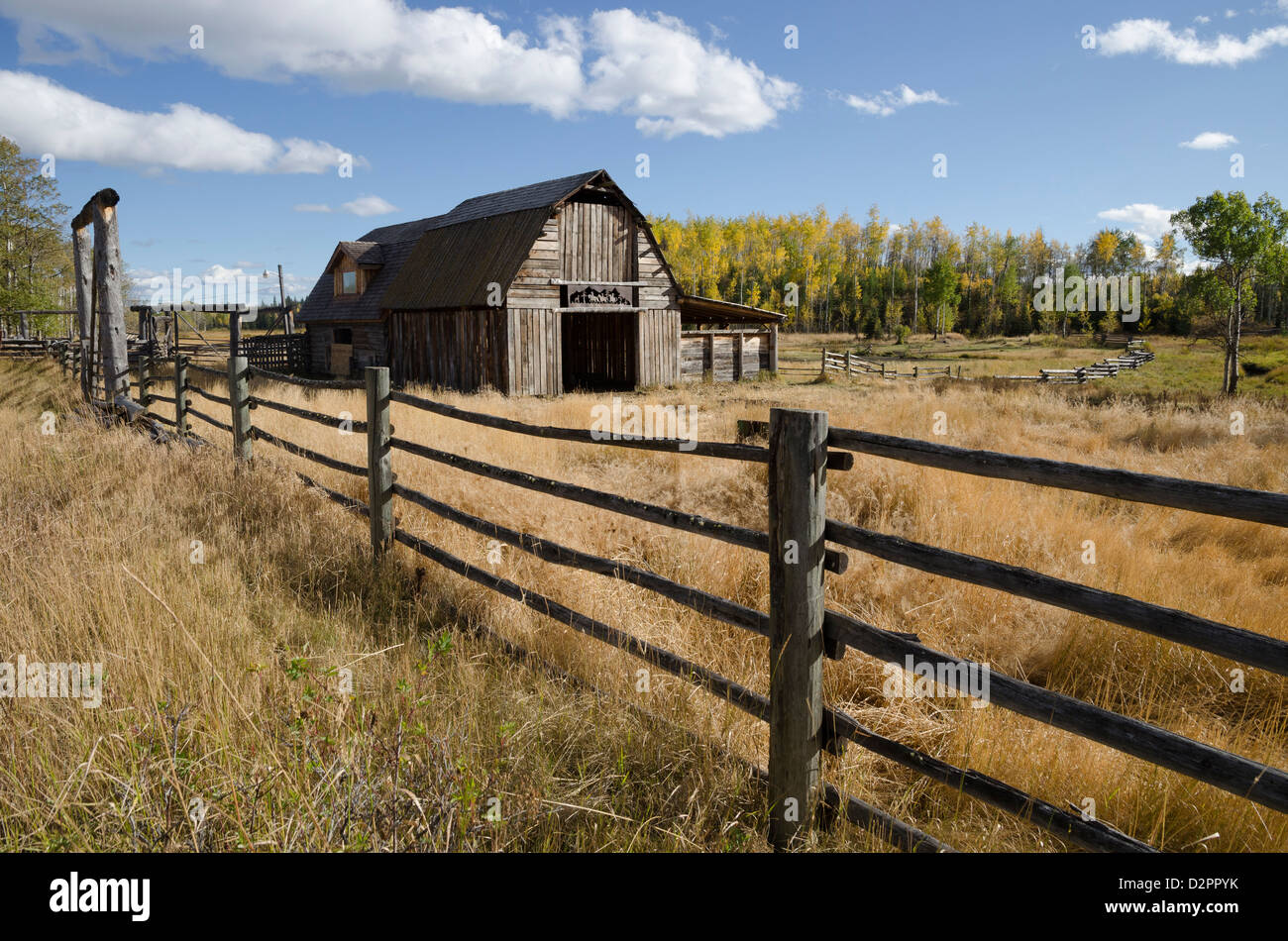 Barn, The Rocking Horse Ranch, 83 Mile House, Cariboo region, British