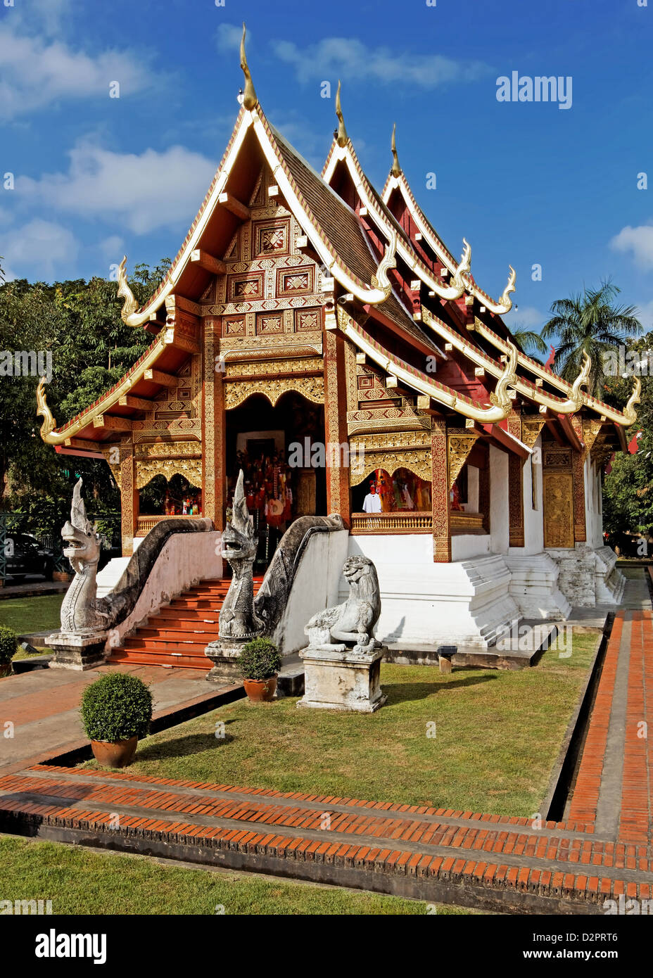Wat Phra Singh / Chiang Mai / Thailand Stock Photo