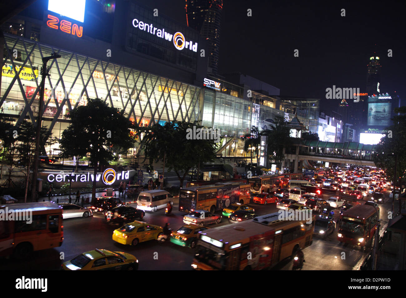 Central World Shopping Center in Bangkok , Thailand Stock Photo