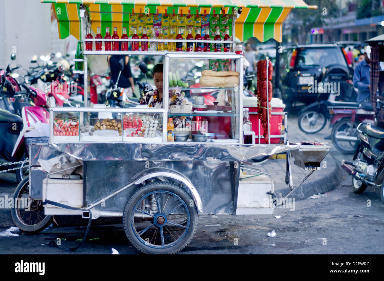 Food stall,Phnom Penh Stock Photo