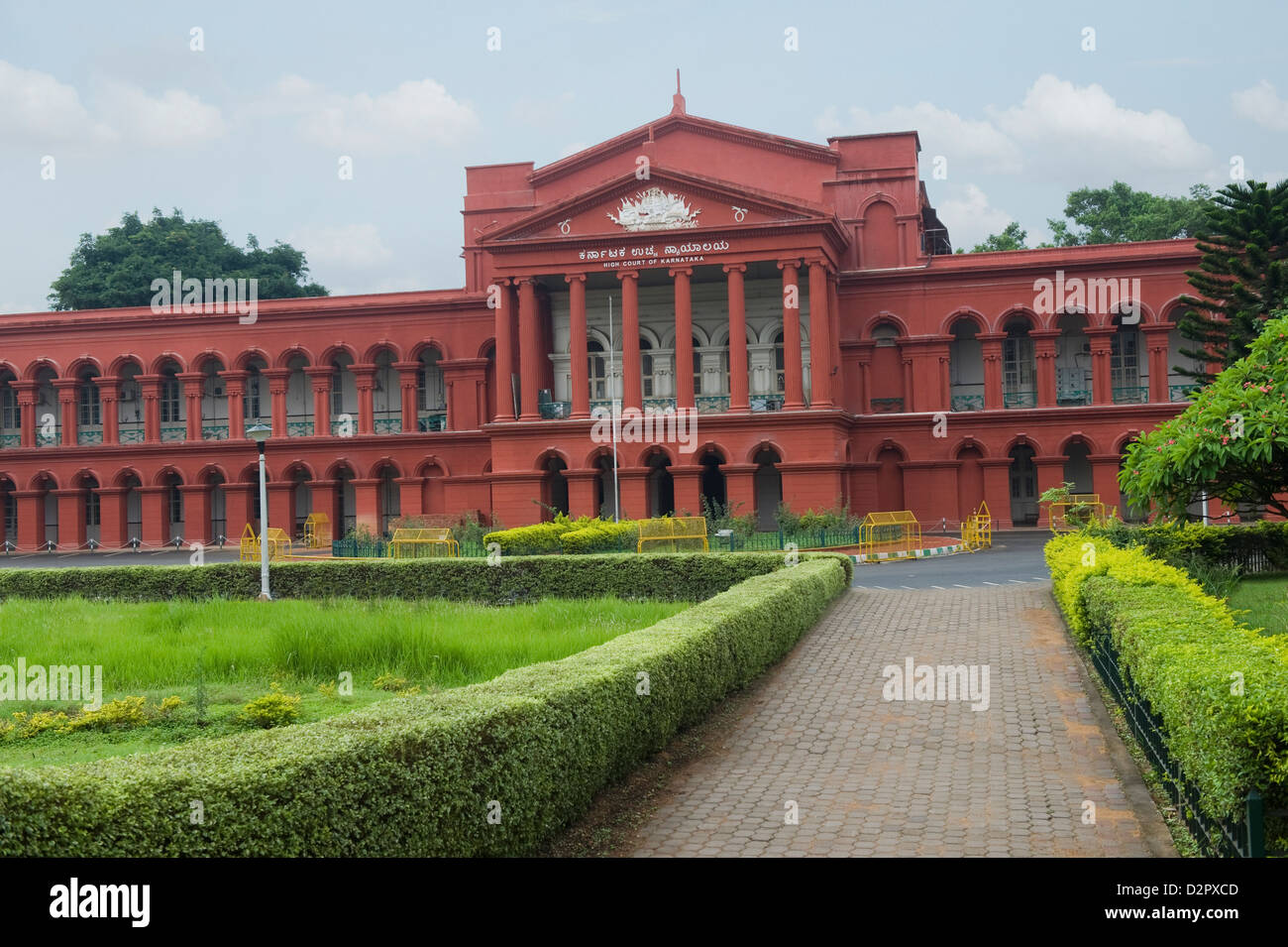 Facade of a courthouse, Karnataka High Court, Bangalore, Karnataka