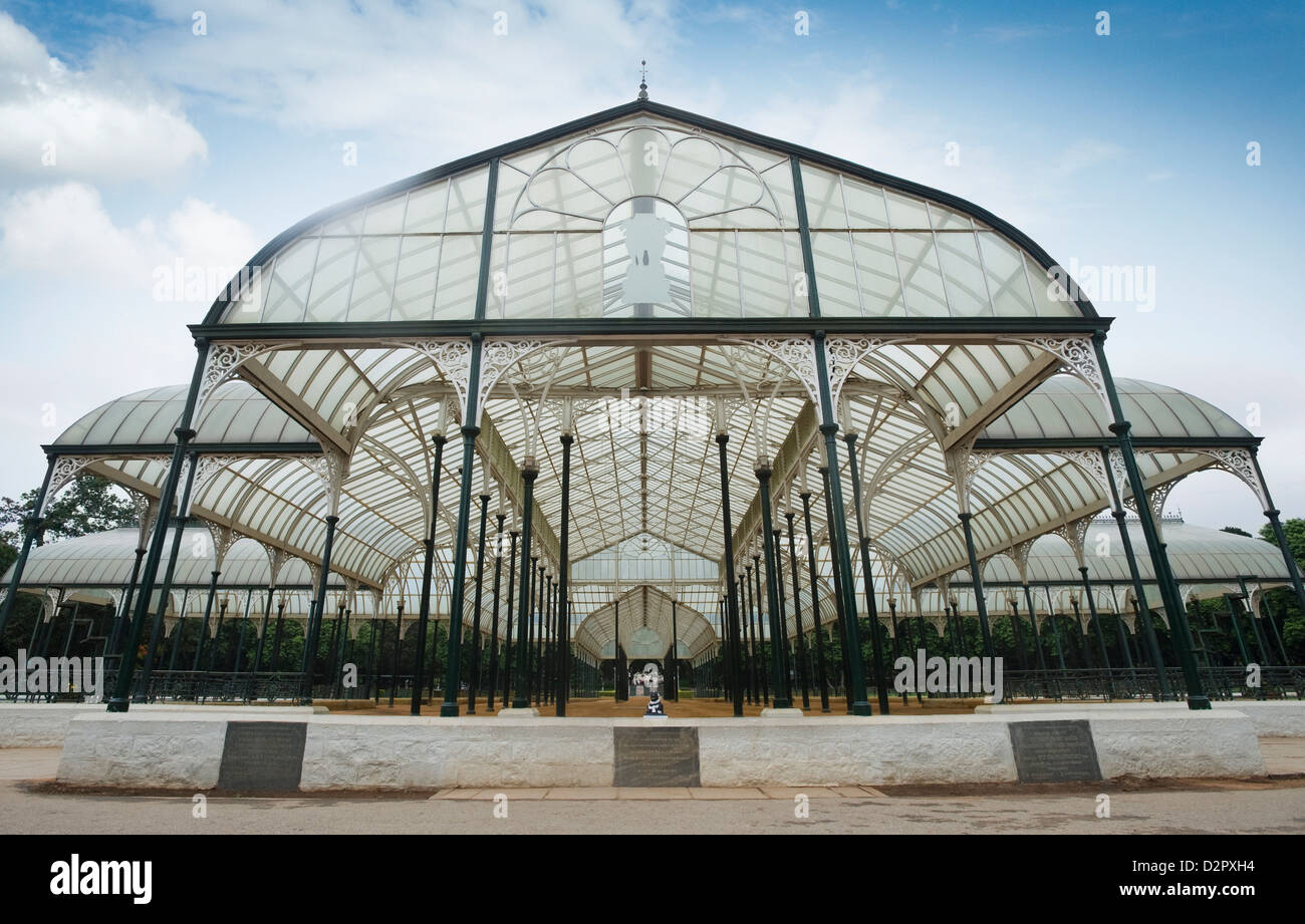 Glass house in a botanical garden, Lal Bagh Botanical Garden, Bangalore