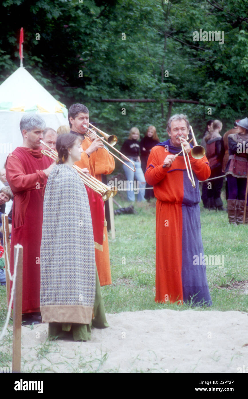 Jazz Band In Medieval Costumes For The Old Town Days Festival In