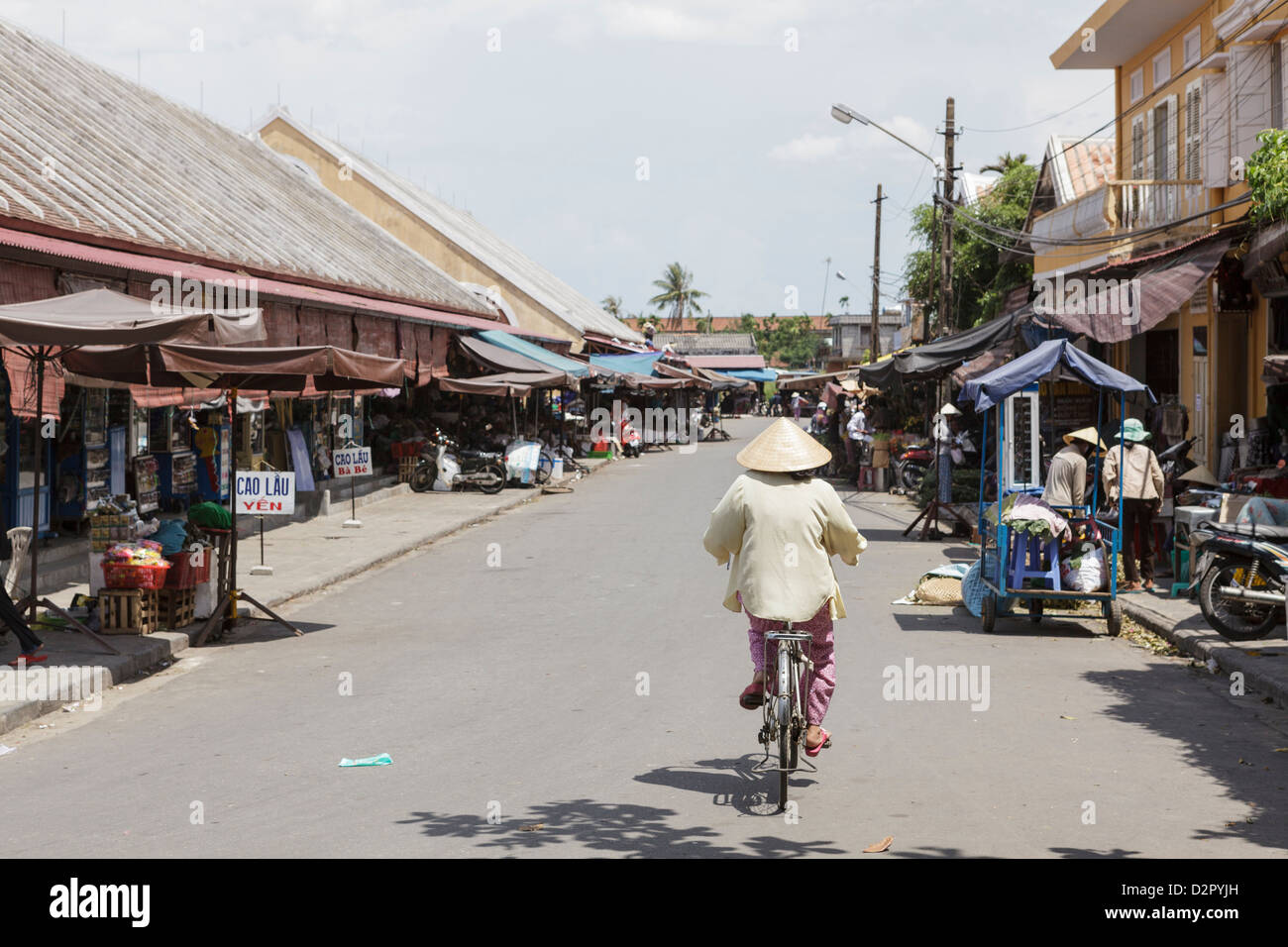 Outside Hoi An's central market, Hoi An Old Town, Hoi An, Vietnam, Indochina, Southeast Asia, Asia Stock Photo