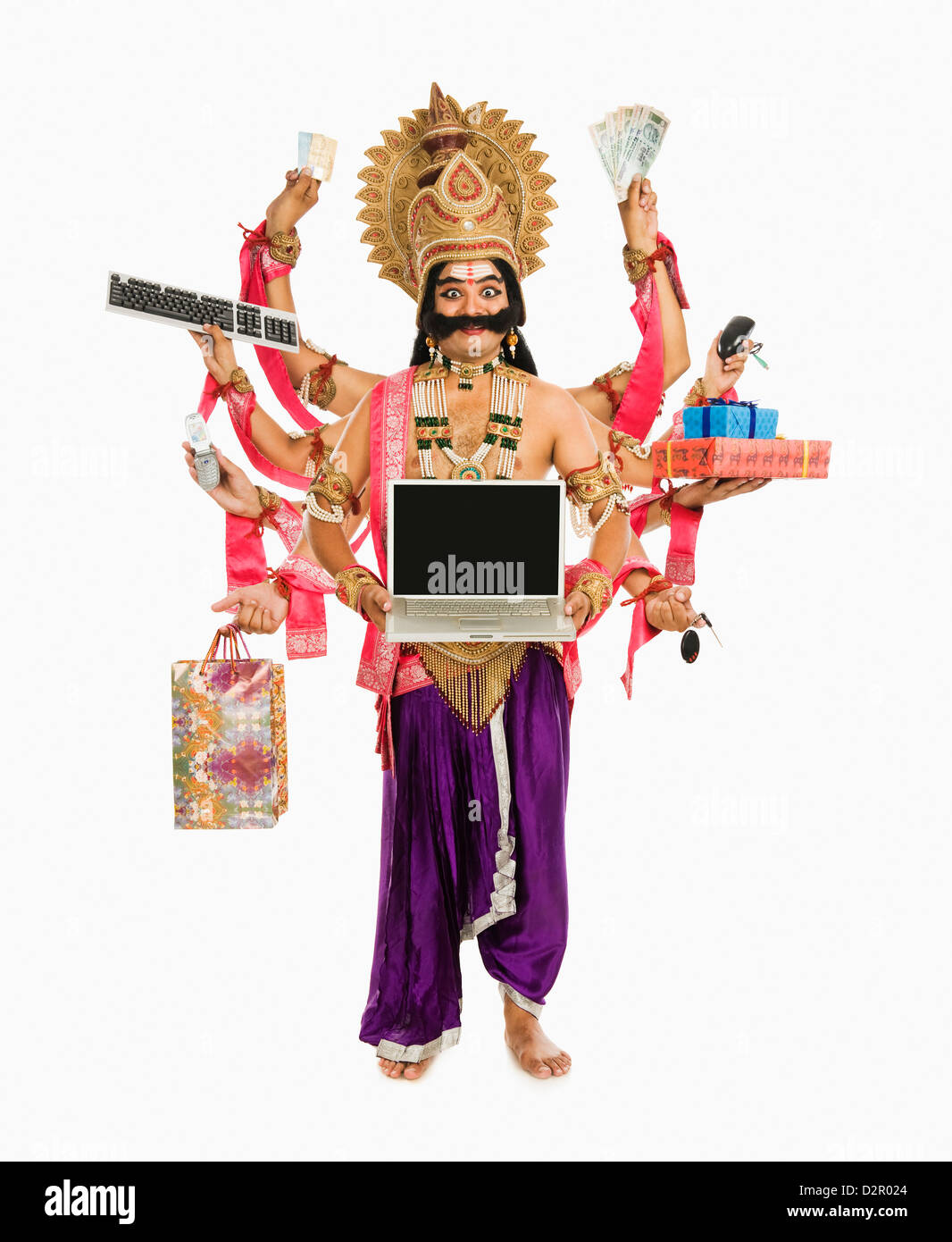 Indian demon king ravana Cut Out Stock Images & Pictures - Alamy