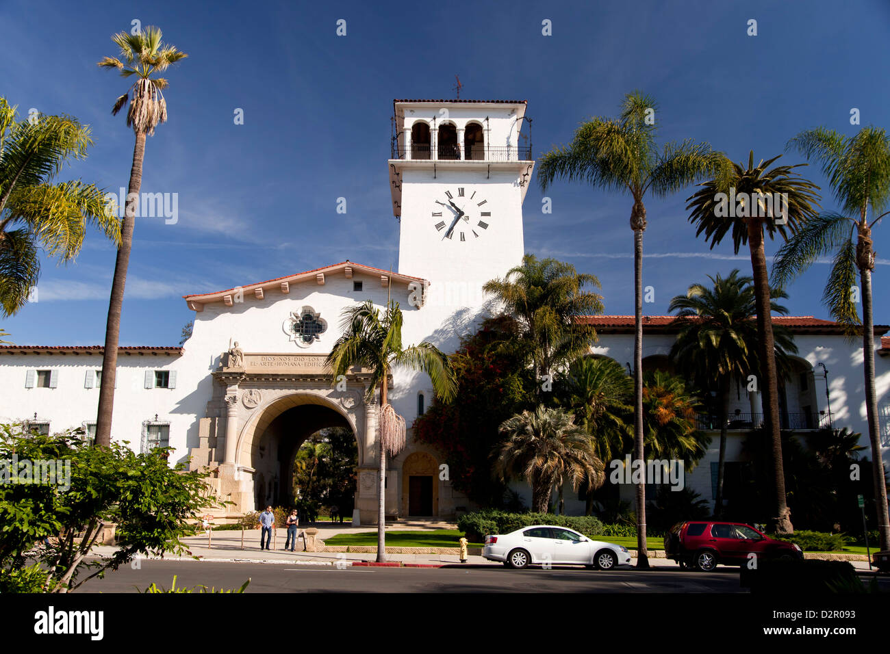 Santa Barbara County Courthouse in Santa Barbara, California, United States of America, USA Stock Photo