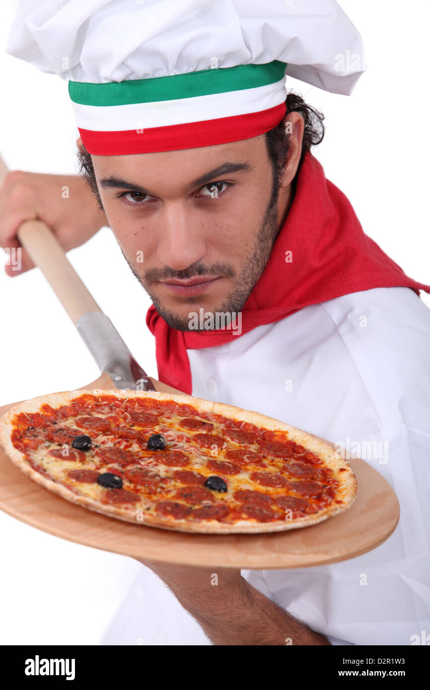 Pizza chef Stock Photo Alamy