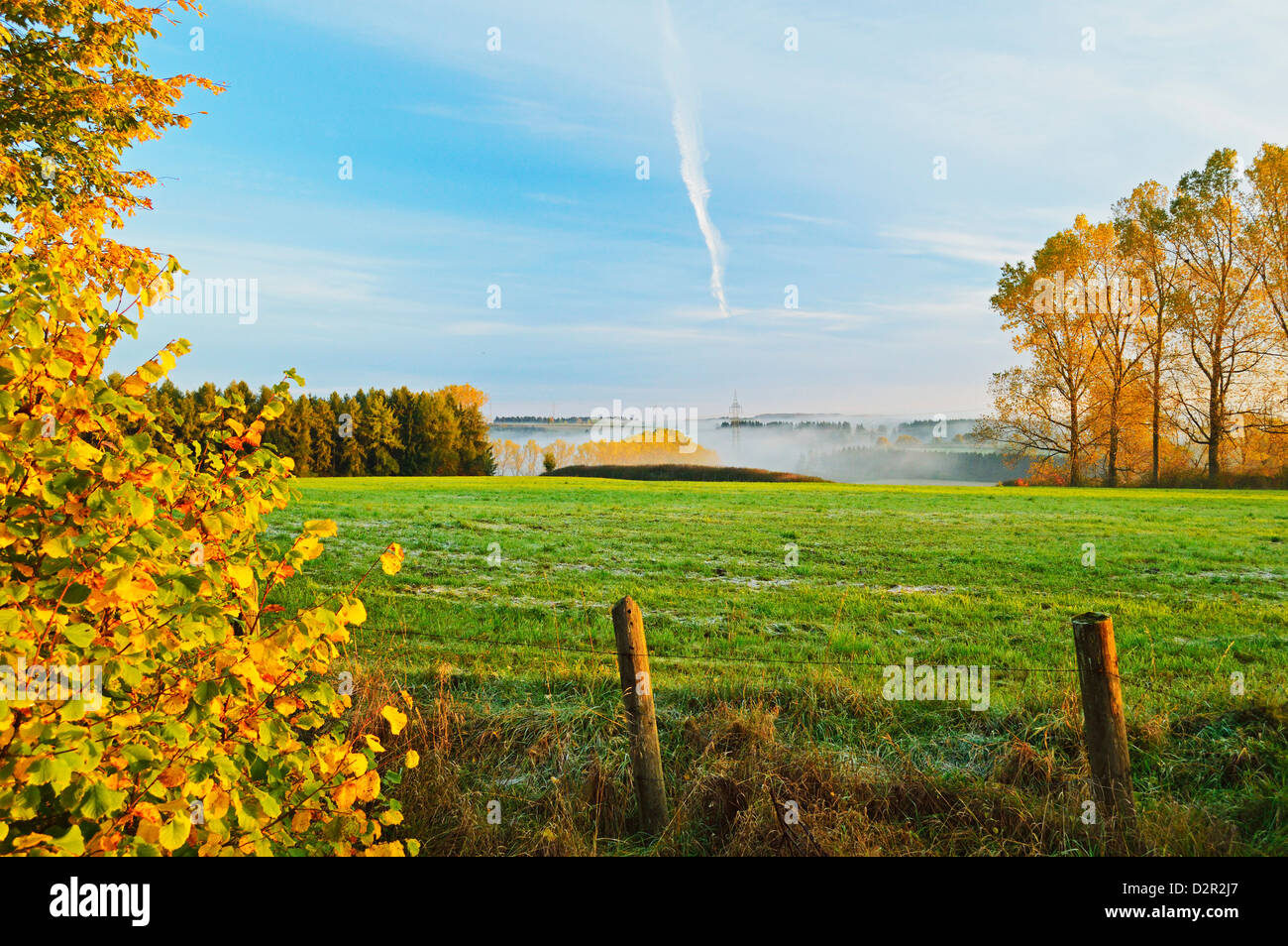 Rural autumn scene, near Villingen-Schwenningen, Baden-Wurttemberg, Germany, Europe Stock Photo