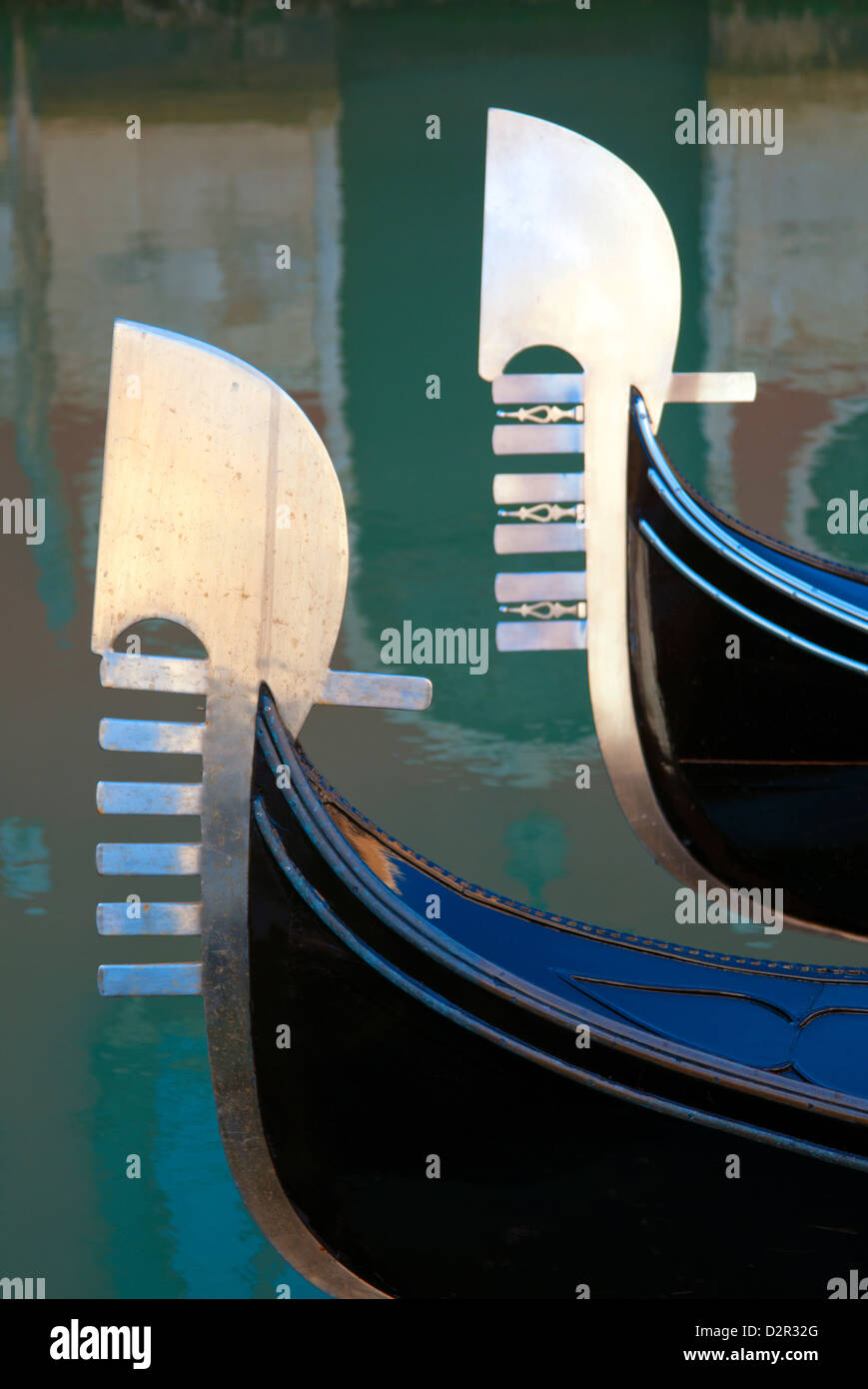 Venetian gondolas on the canal hi-res stock photography and images - Alamy