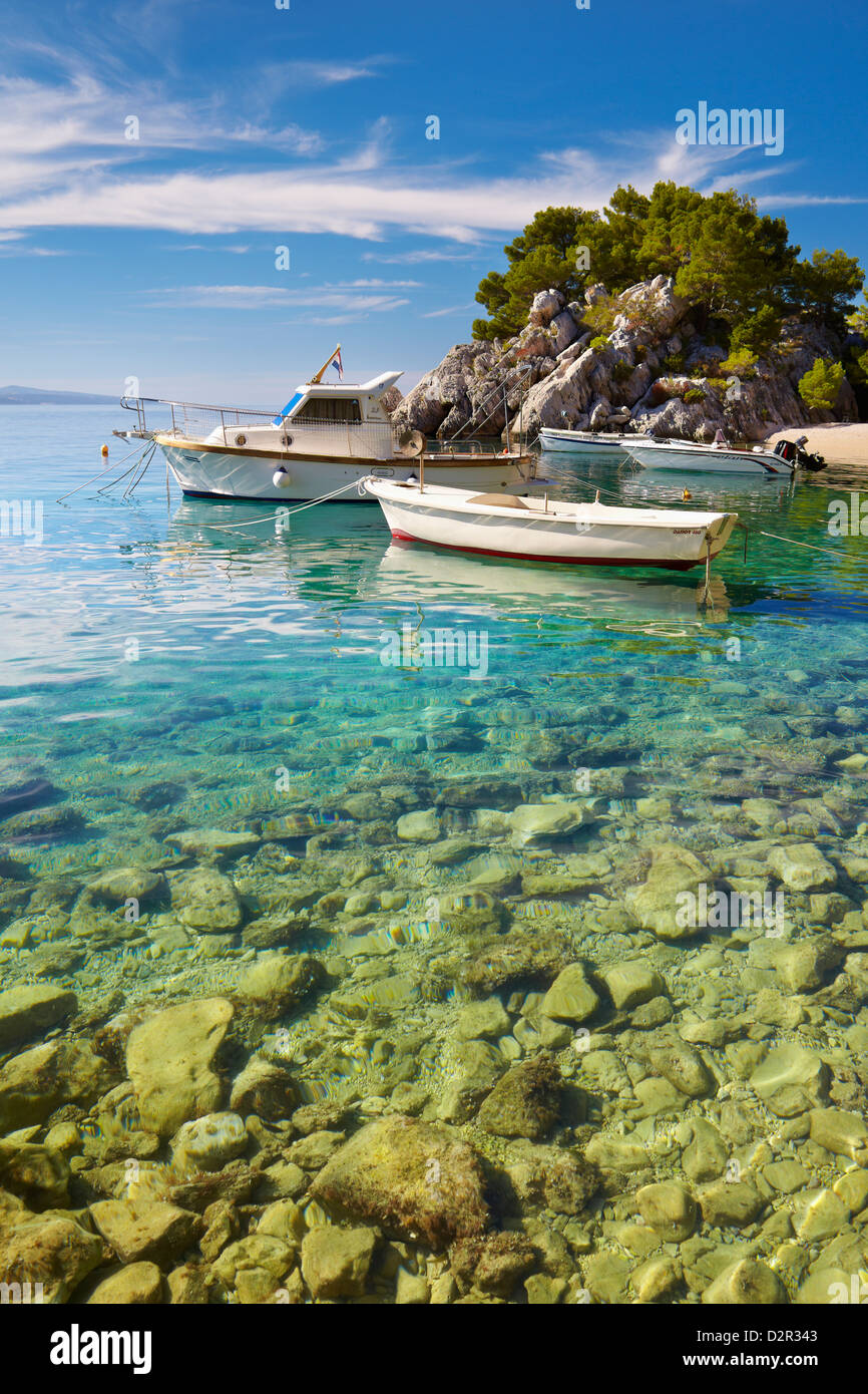 Croatia, coast in the Makarska Riviera Stock Photo
