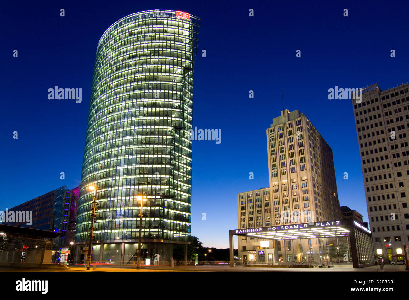 High-rise buildings on Potsdamer Platz Stock Photo