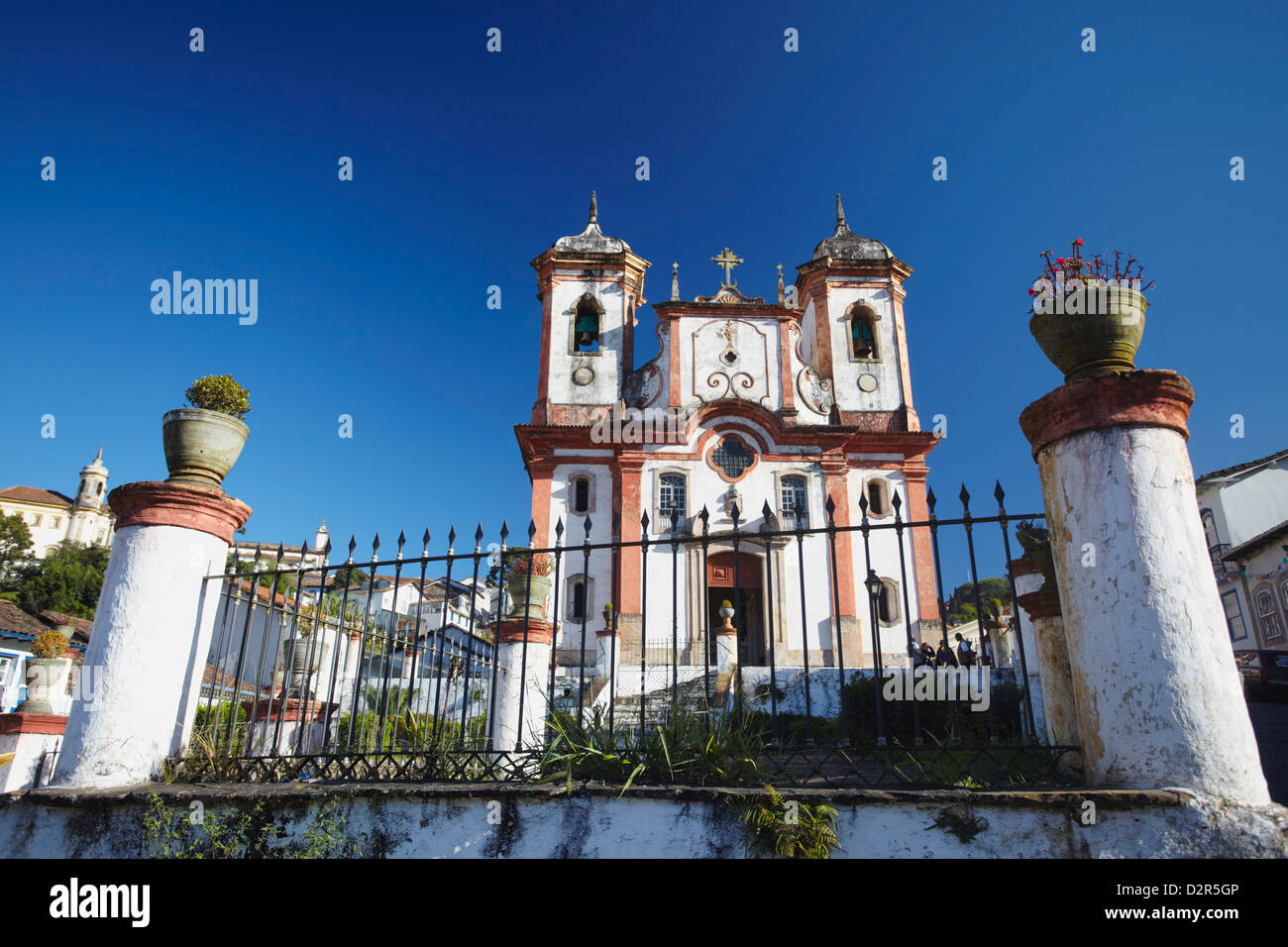Our Lady of Conceicao de Antonio Dias Church, Ouro Preto, UNESCO World Heritage Site, Minas Gerais, Brazil, South America Stock Photo
