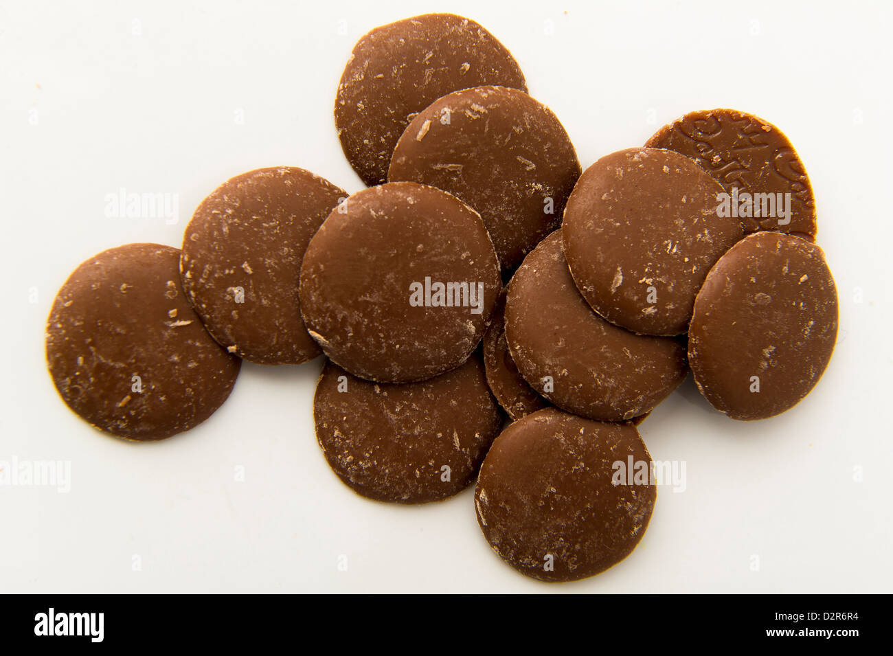 chocolate buttons Stock Photo