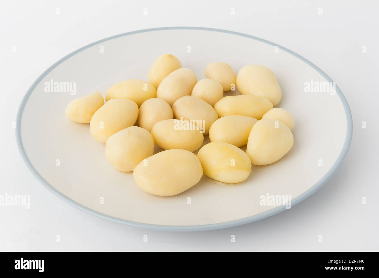 "peeled potatos" Stock Photo