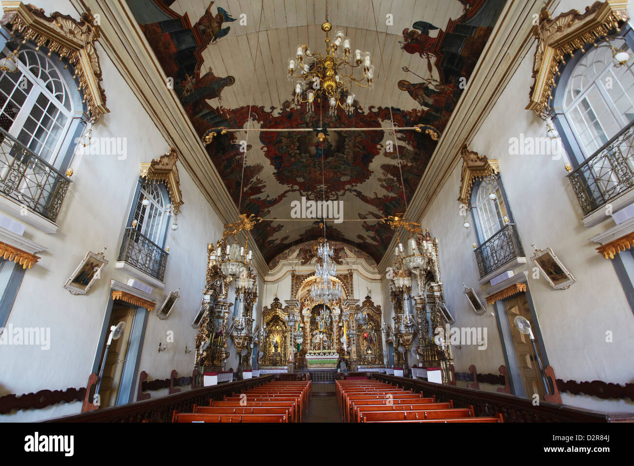 Interior of Cathedral of Our Lady of Pilar (Catedral Basilica do Pilar),  Sao Joao del Rei, Minas Gerais, Brazil, South America Stock Photo - Alamy