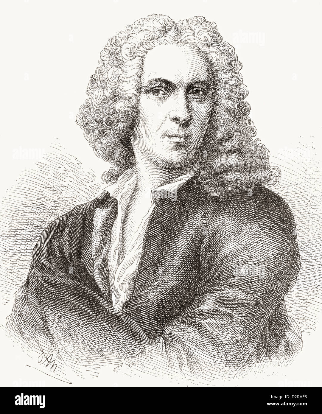 Carl Linnaeus, 1707 –1778, aka Carl von Linné. Swedish botanist, physician and zoologist. Stock Photo
