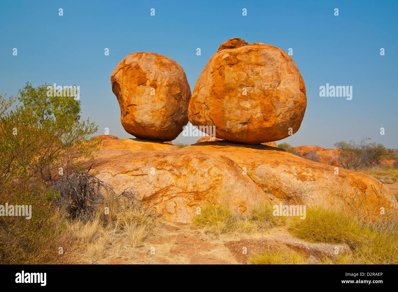 Granite boulders in the Devil's Marbles Conservation Reserve, Northern Territory, Australia, Pacific Stock Photo