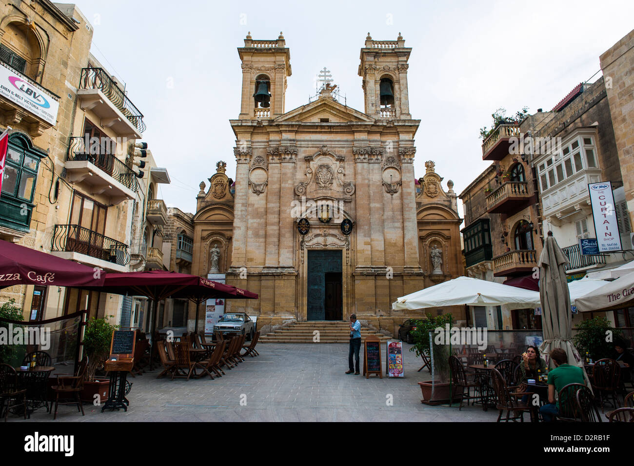 The old town of Rabat (Victoria), Gozo, Malta, Europe Stock Photo