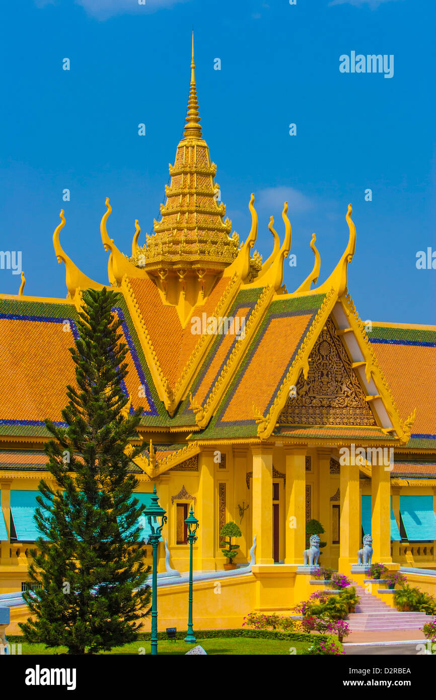 Royal Palace, Phnom Penh, Cambodia, Indochina, Southeast Asia, Asia Stock Photo