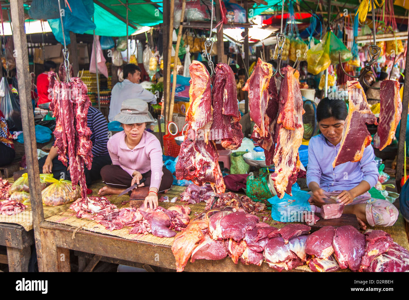 Central Market, Phnom Penh, Cambodia, Indochina, Southeast Asia, Asia Stock Photo