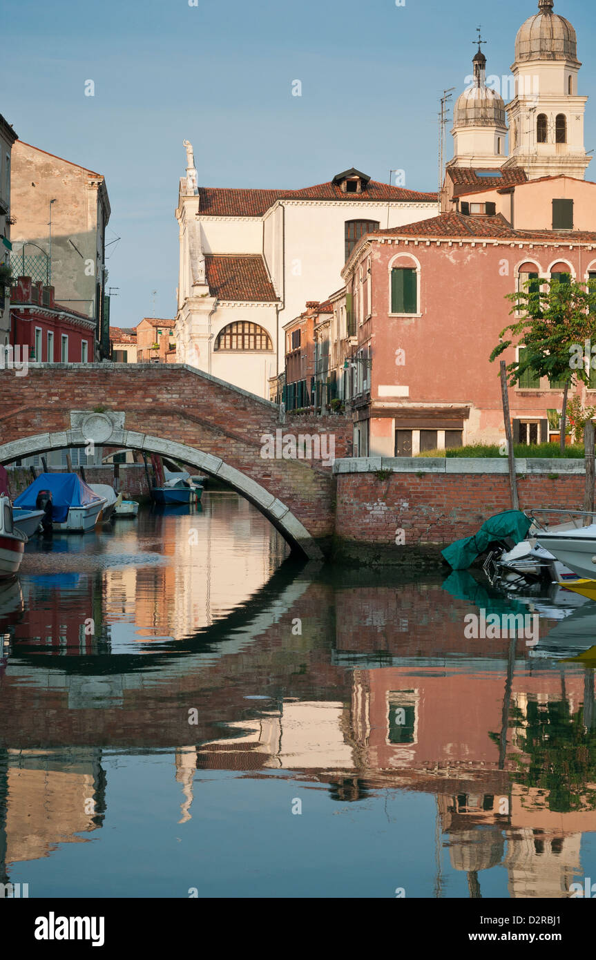 Venice. Italy. Rio di San Nicolò, Dorsoduro. Stock Photo