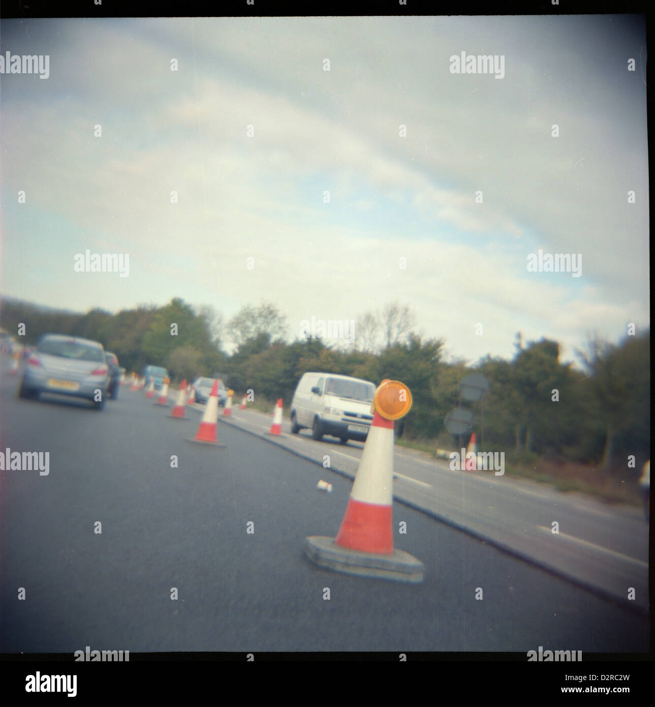 Traffic cones road hi-res stock photography and images - Alamy