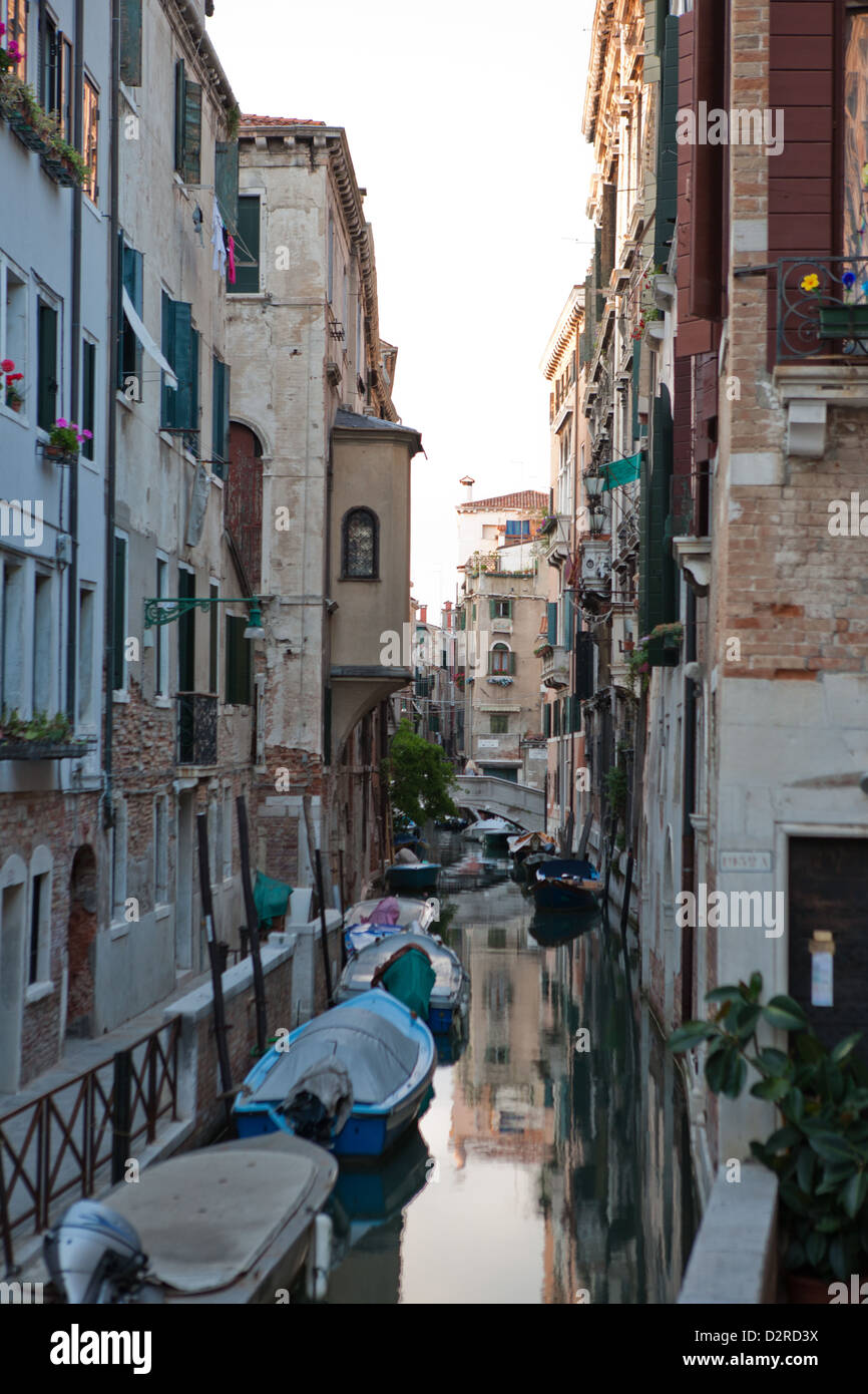 Color photograph of small canal in Venice, Italy Stock Photo - Alamy