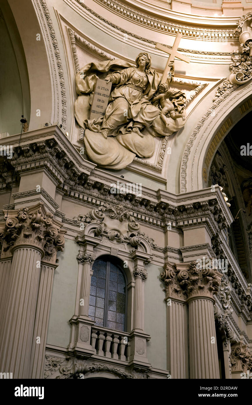 Church of Santa Maria della Vita; Baroque Bolognese; statue “Compianto sul Cristo Morto' by Niccolò dell'Arca, Bologna, Italy Stock Photo