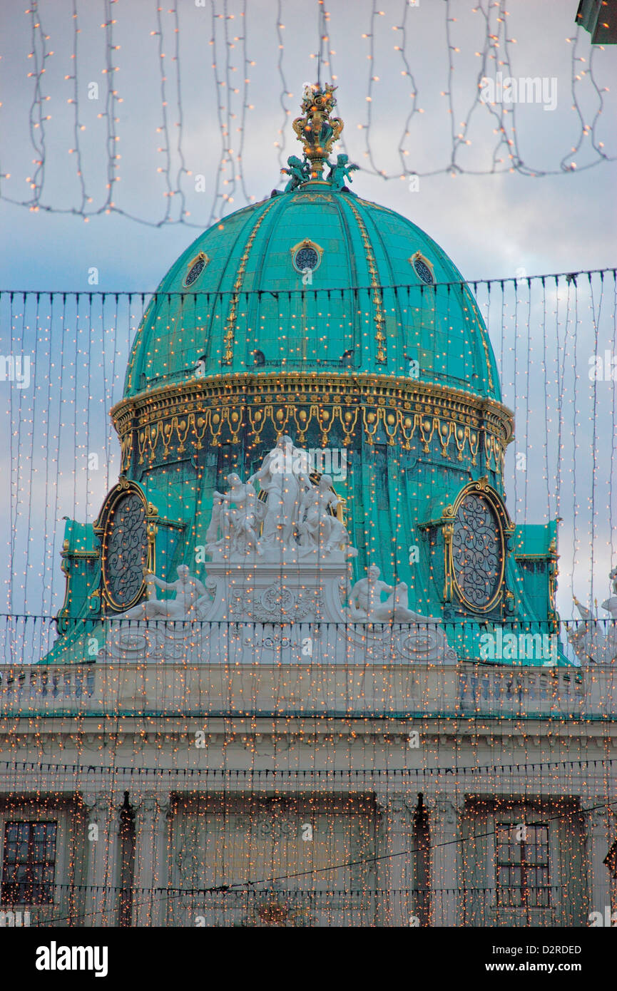 Christmas lights on the Kohl market Stock Photo Alamy