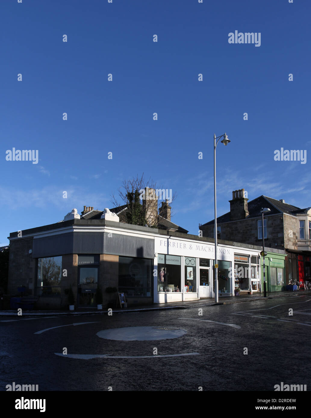 Newport on Tay street scene Fife Scotland January 2013 Stock Photo Alamy