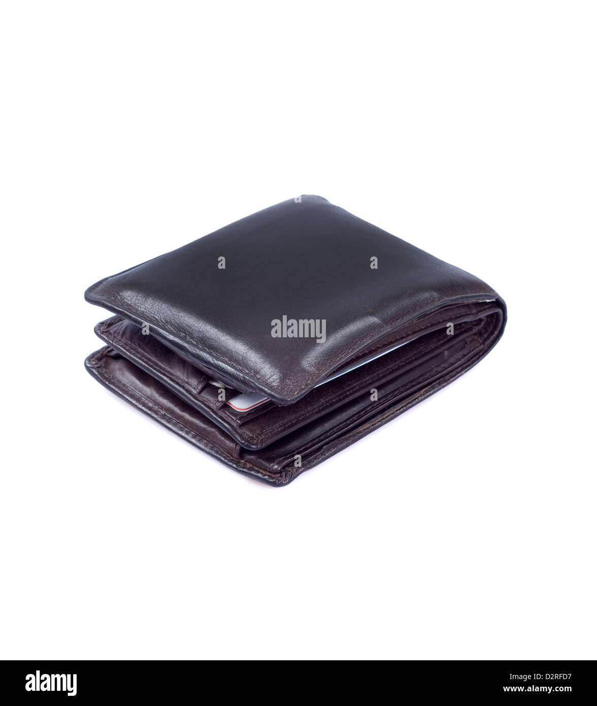 Brown old wallet Stock Photo Alamy