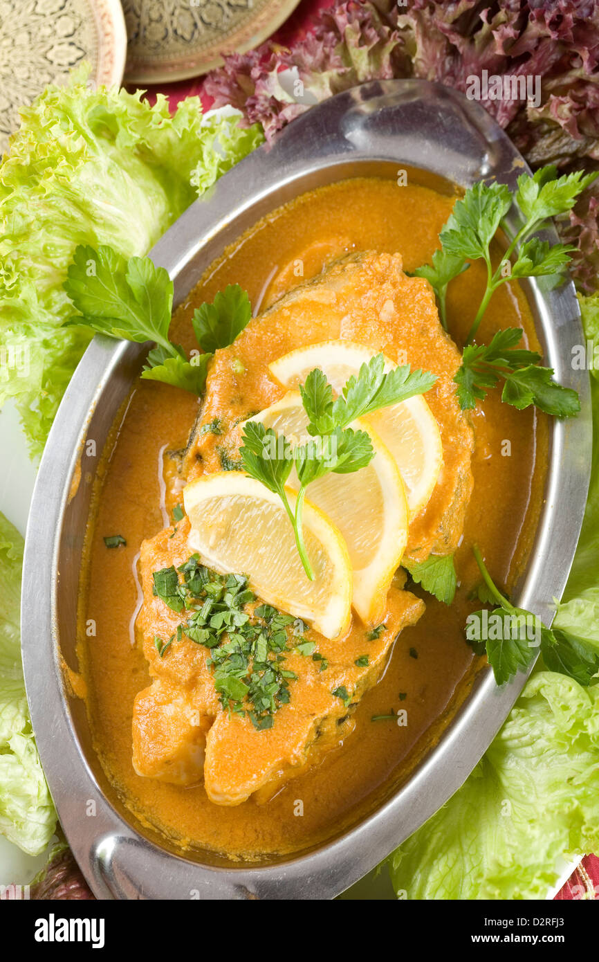 Indian Fish Curry Stock Photo - Alamy