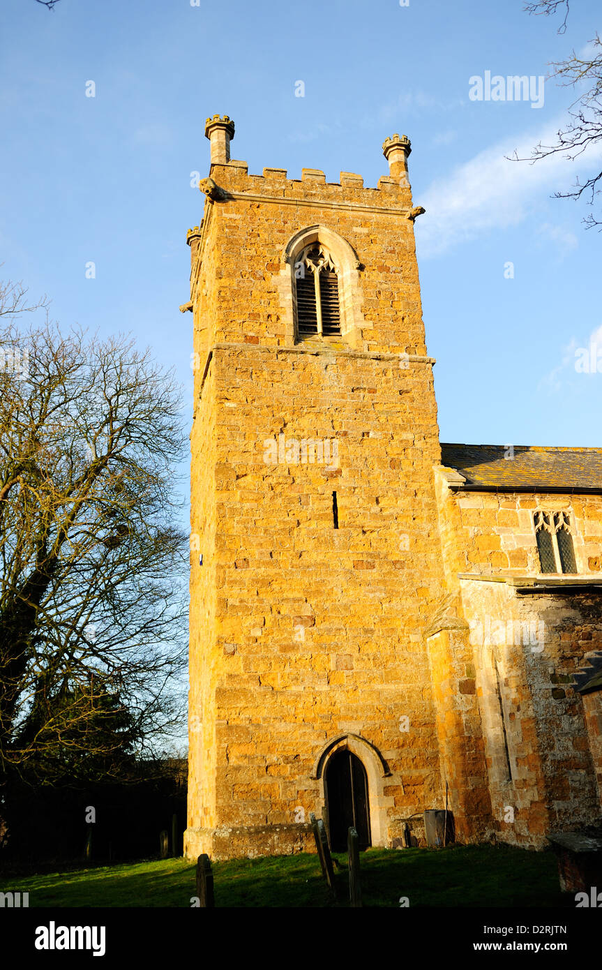 West Rasen Church,All Saints Grade 1 Listed Building.Made from Lincolnshire Ironstone. Stock Photo