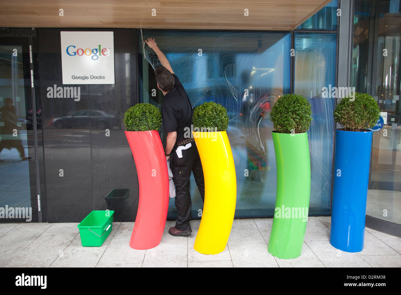 Google EU headquarters located in the heart of the historic dockyards district in Dublin, Ireland Stock Photo