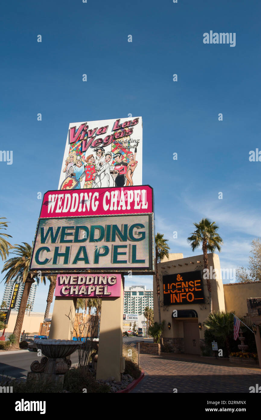 USA, Nevada. Viva Las Vegas Wedding Chapel, Las Vegas, Nevada Stock Photo -  Alamy