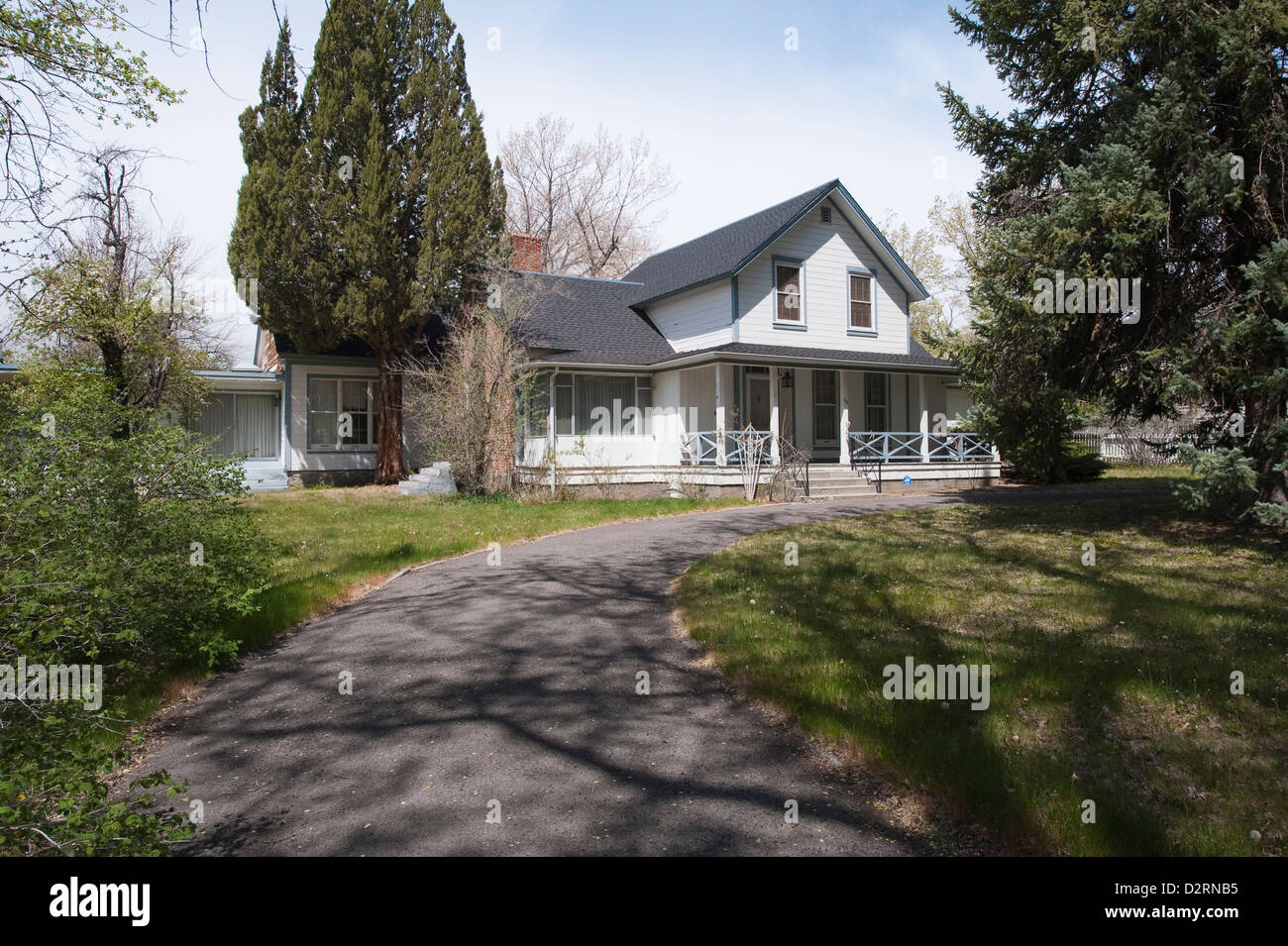 USA, Nevada. Historic Hannah K. Clapp, T.B Rickey House (c. 1870