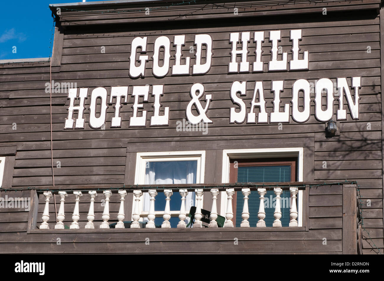 USA, Nevada. Gold Hill Hotel & Saloon (Nevada's oldest hotel 1859) Virginia City, Nevada Stock