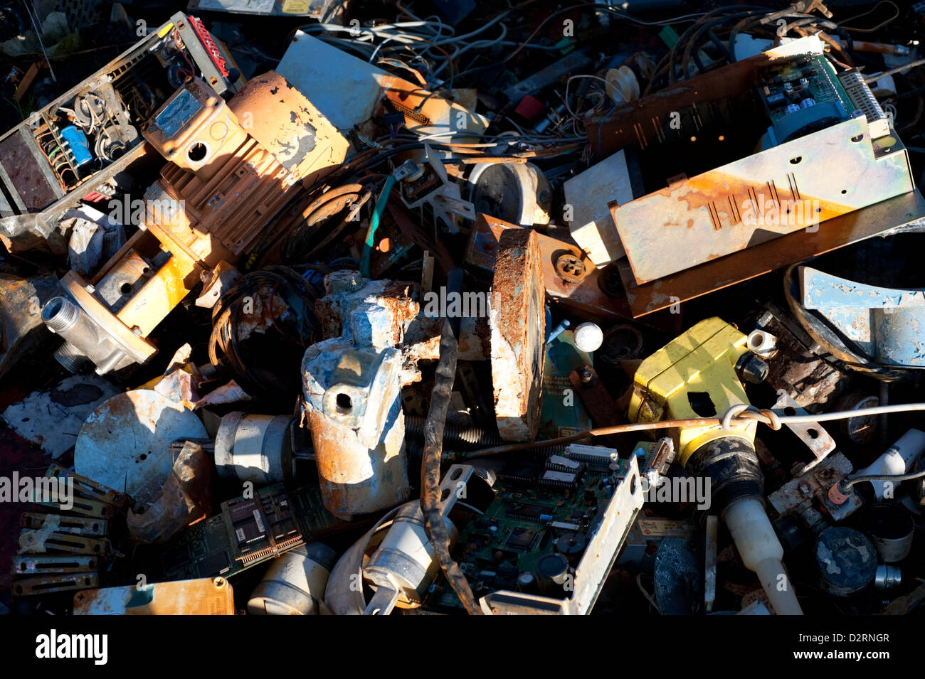 WEEE Electronics Waste Stock Photo