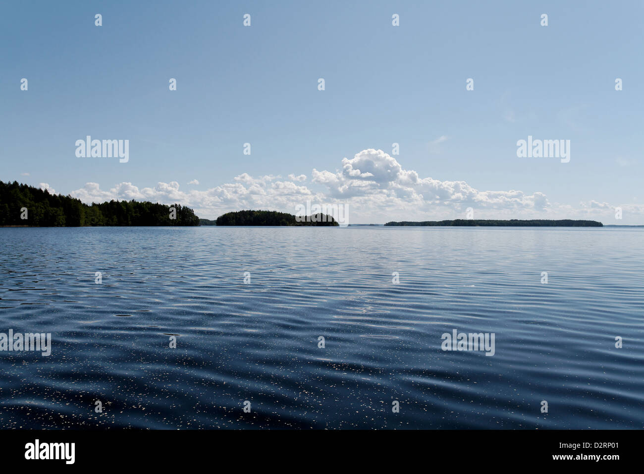Lake Haukivesi, Linnansaari National Park, Finland Stock Photo