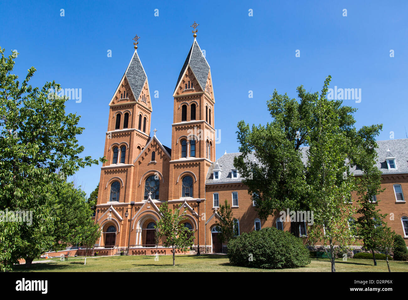 Assumption Abbey in Richardton, North Dakota, USA Stock Photo