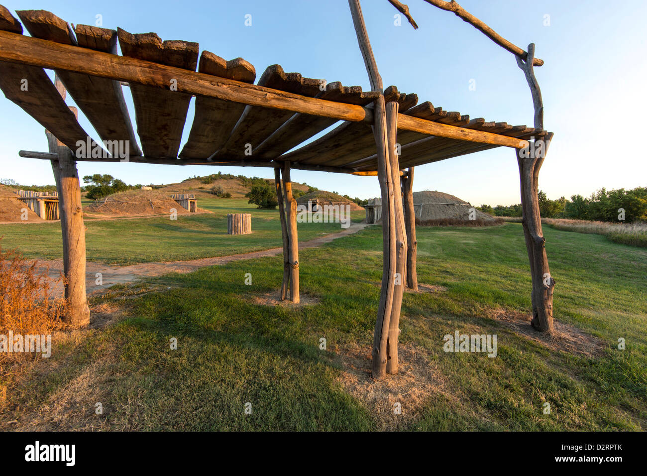 Mandan village site at Fort Lincoln State Park in Mandan, North Dakota