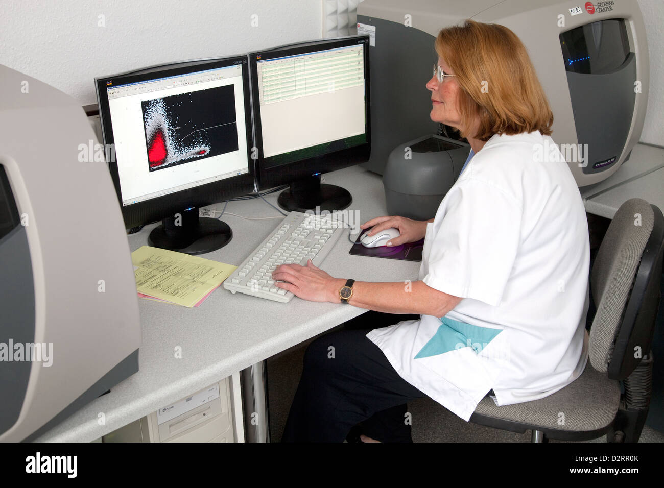 Essen, Germany, hematology-oncology specialist investigations Stock Photo