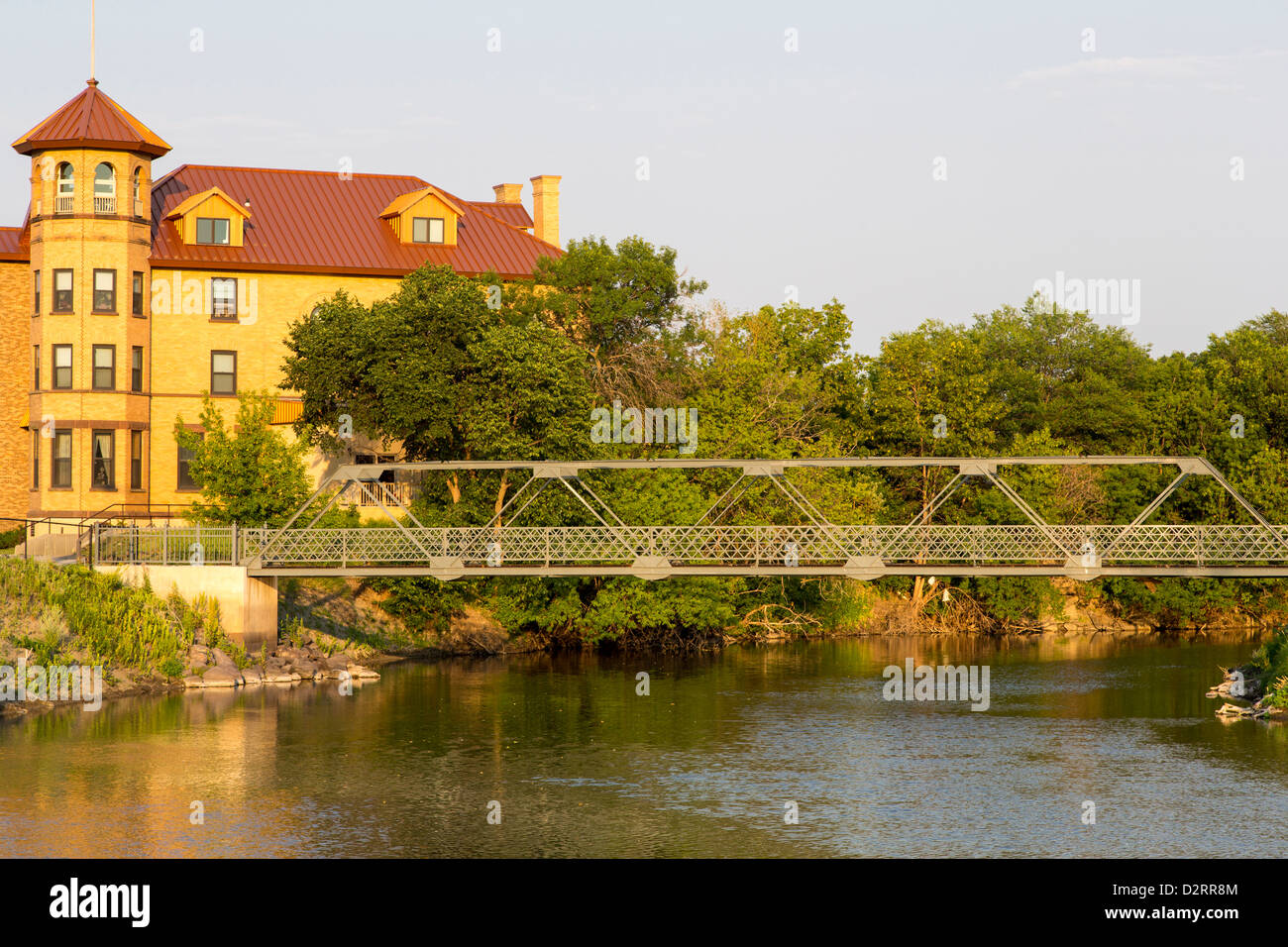 City Park Footbridge over the Sheyenne River in Valley City, North