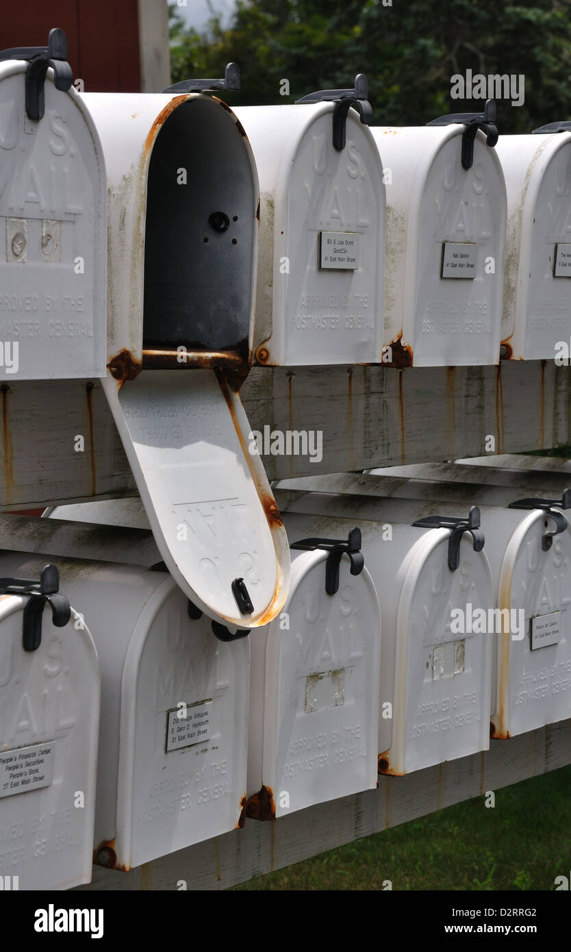 Mailboxes in Avon, Connecticut, New England, USA Stock Photo Alamy