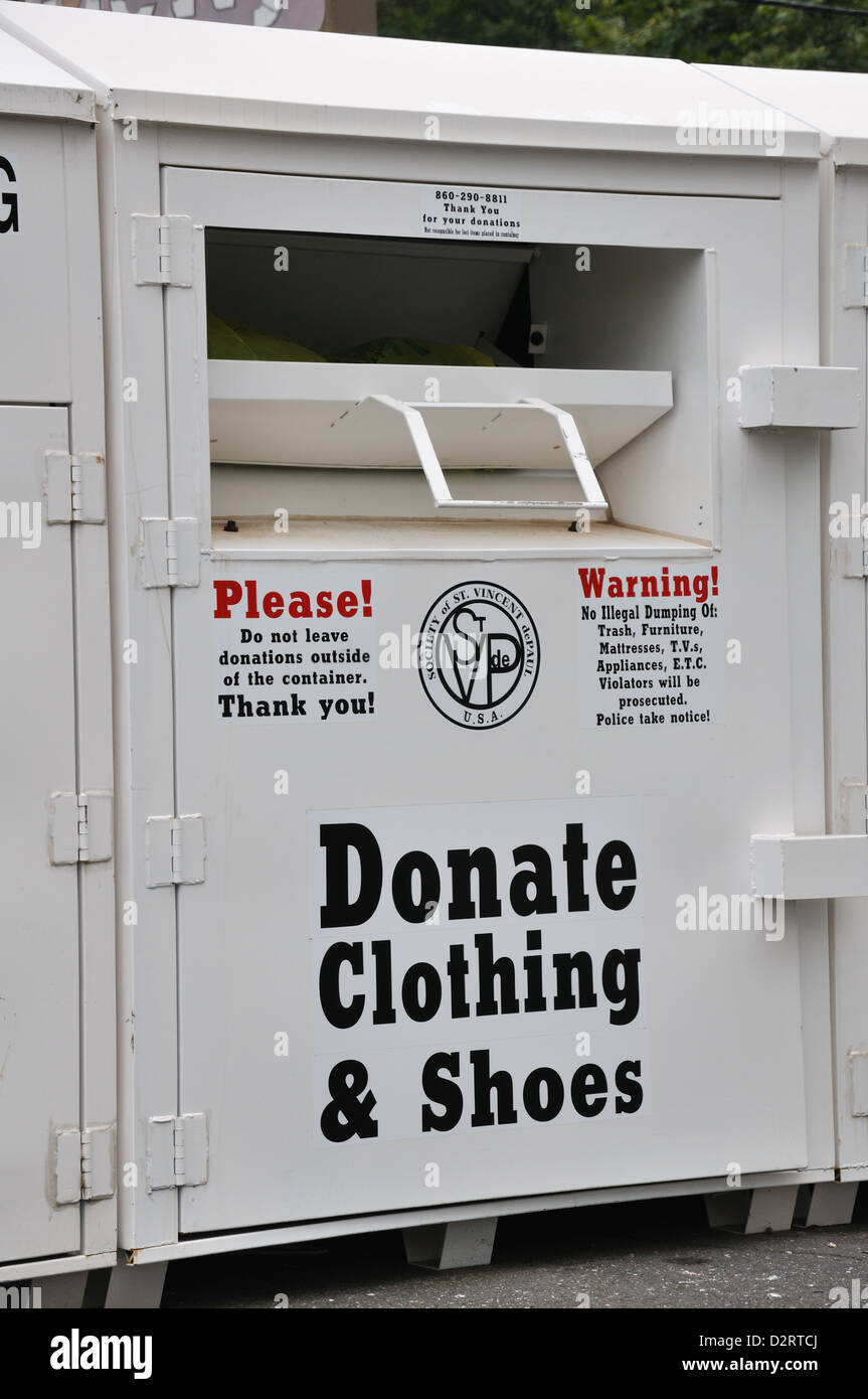 Clothing Donation Bin Stock Photos & Clothing Donation Bin Stock Images