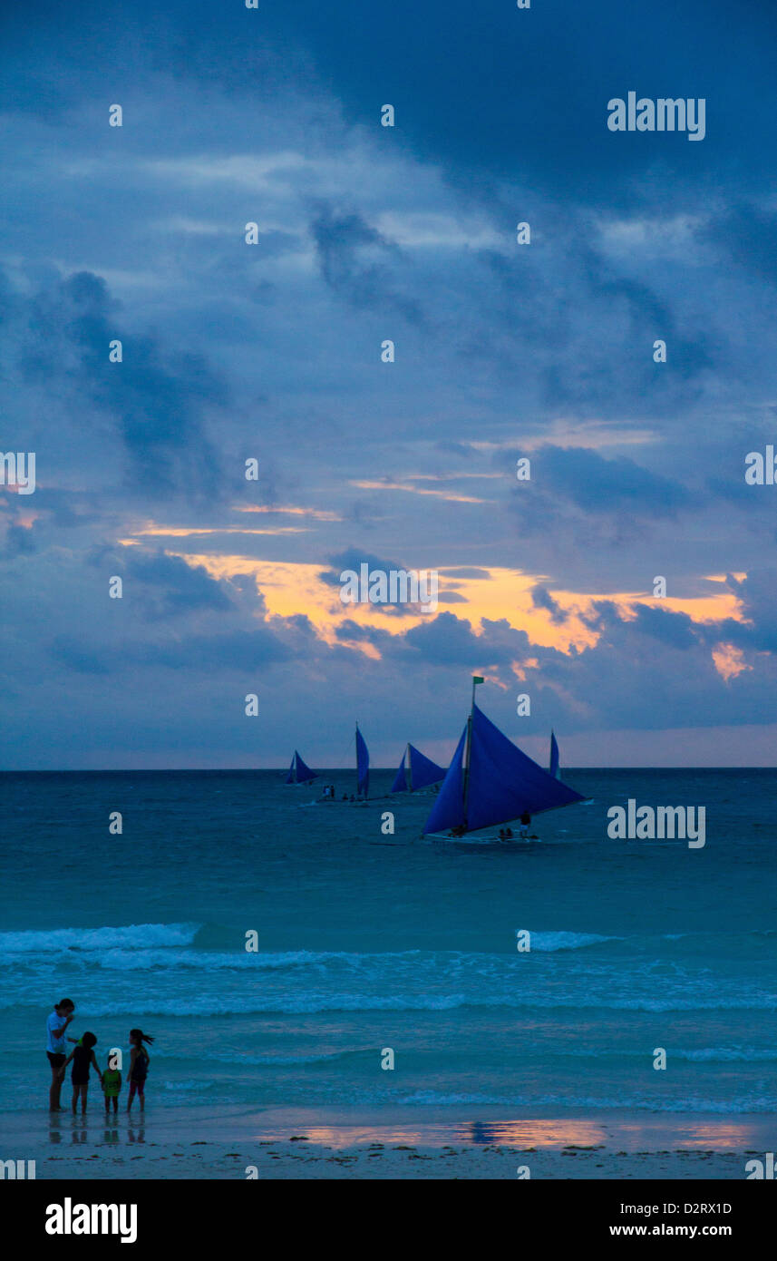 White Beach Boracay Philippines Stock Photo Alamy